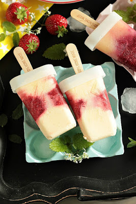 Eis am Stiel - Erdbeer Vanille und Kirsch Banane 37