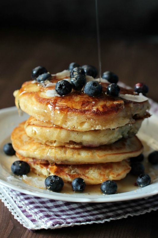 Buttermilch-Blaubeer Pancakes 1
