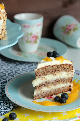 Nuss-Pudding-Torte mit Mango (glutenfrei) 53