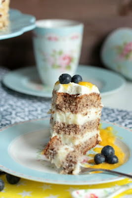 Nuss-Pudding-Torte mit Mango (glutenfrei) 57