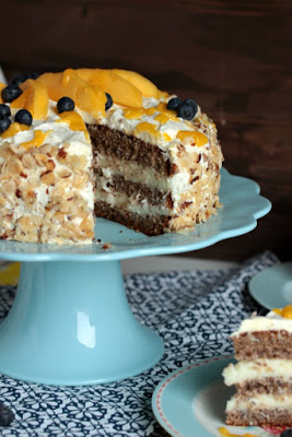 Nuss-Pudding-Torte mit Mango (glutenfrei) 54
