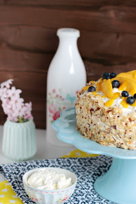 Nuss-Pudding-Torte mit Mango (glutenfrei) 47