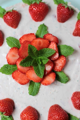 Erdbeer-Minz-Torte mit Müsliboden , ganz ohne backen* 6