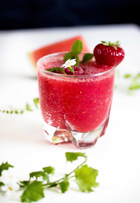 Erfrischender Melonen-Himbeer Frose` - der ideale Sommerdrink 22
