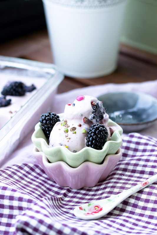 Brombeer Frozen Joghurt