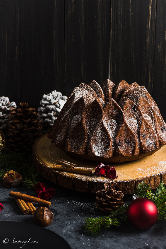 Maronen Schokoladen Kuchen / Bundt Cake